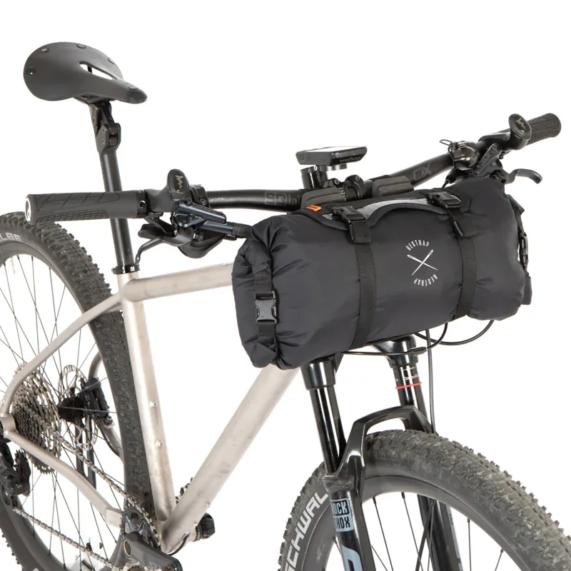 Restrap Race Flat Bar Handlebar Bag - 7 Litre - Black-1