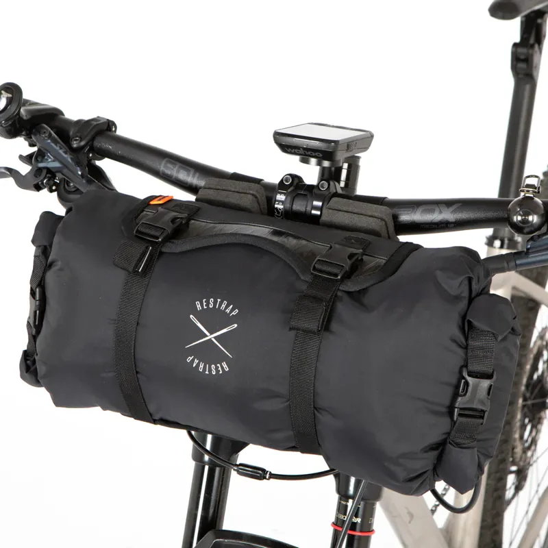 Restrap Race Flat Bar Handlebar Bag - 7 Litre - Black-2