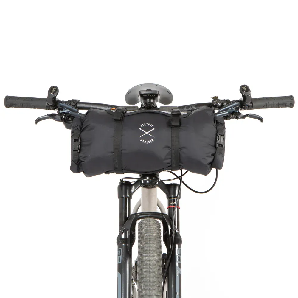 uPRISE Bikes Restrap Race Flat Bar Handlebar Bag - 7 Litre - Black | Price match, 365 day return s, 18-Month Warranty, Finance Available & Free UK Delivery