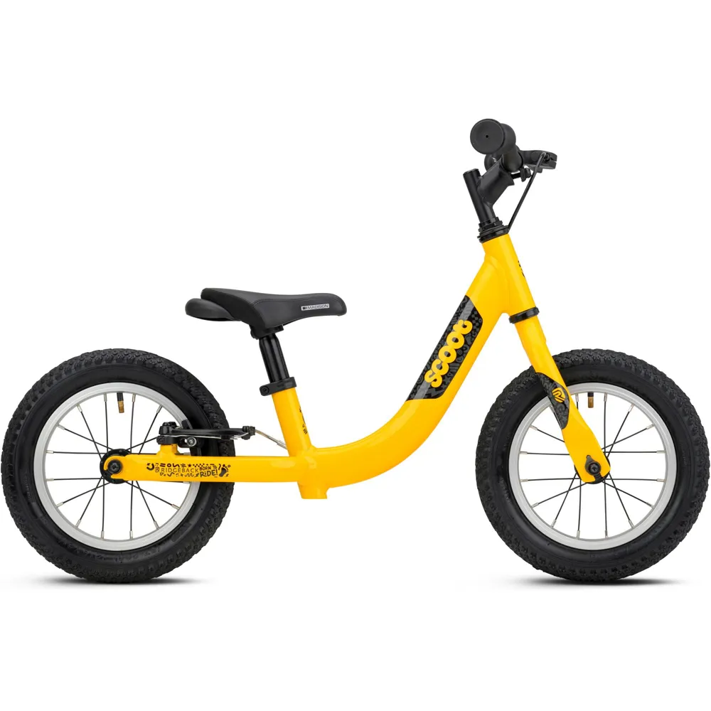 uPRISE Bikes Ridgeback Scoot 12w 2026 Kids Balance Bike - Yeehaw Yellow | Price match, 365 day returns, 18-Month Warranty, Finance Available & Free UK Delivery
