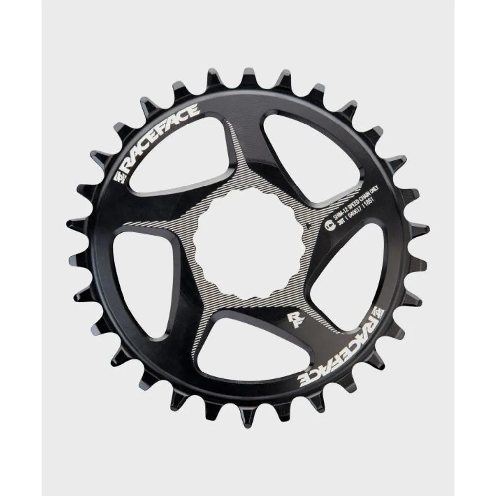 uPRISE Bikes Race Face Direct Mount 12 Speed Chainring Wide Off-Set - Black | Price match, 365 day return s, 18-Month Warranty, Finance Available & Free UK Delivery