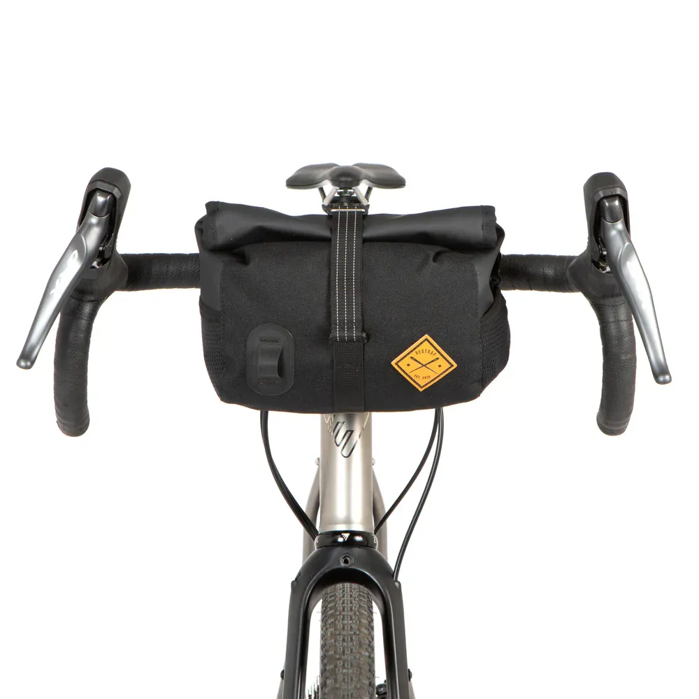 uPRISE Bikes Restrap Rolltop Canister Handlebar Bag - 4 Litre - Black | Price match, 365 day return s, 18-Month Warranty, Finance Available & Free UK Delivery