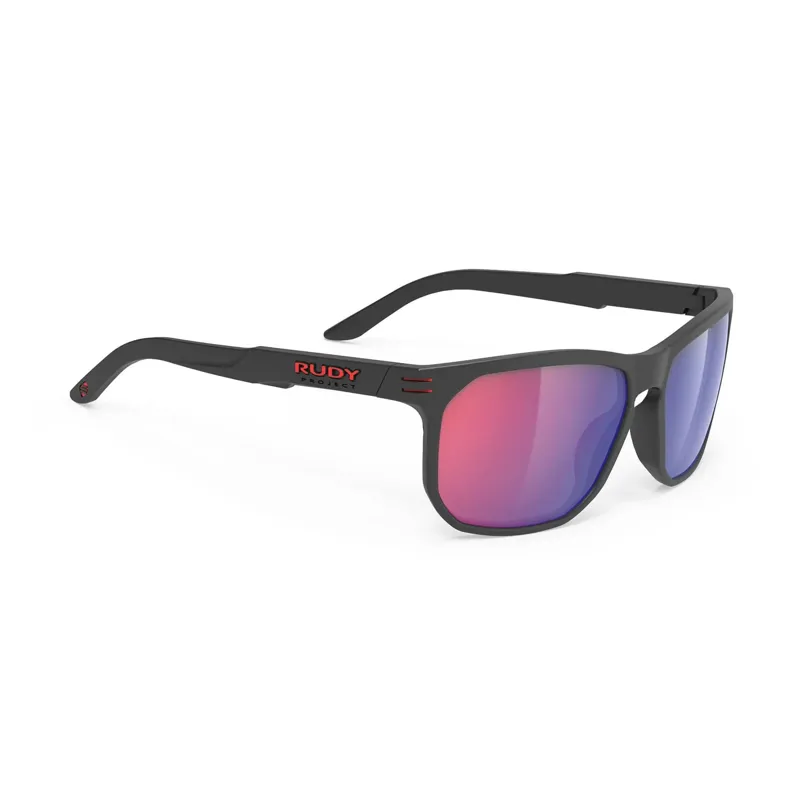 Rudy Project Soundrise Polar 3FX Sunglasses - Black/MultiLaser Red