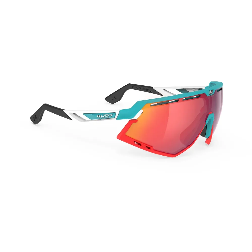uPRISE Bikes Rudy Project Defender RP Optics Sunglasses - Emerald/MultiLaser Red | Price match, 365 day return s, 18-Month Warranty, Finance Available & Free UK Delivery