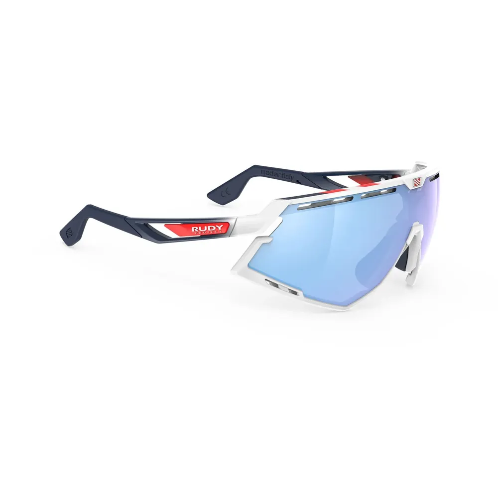 uPRISE Bikes Rudy Project Defender RP Optics Sunglasses - White/MultiLaser Ice | Price match, 365 day return s, 18-Month Warranty, Finance Available & Free UK Delivery