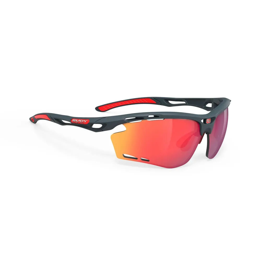 uPRISE Bikes Rudy Project Propulse RP Optics Sunglasses - Charcoal/MultiLaser Red | Price match, 365 day return s, 18-Month Warranty, Finance Available & Free UK Delivery