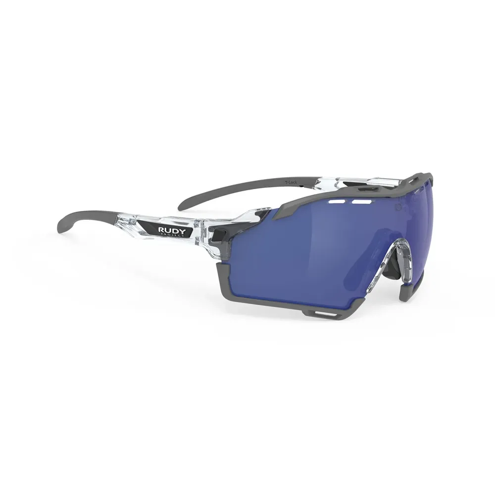 uPRISE Bikes Rudy Project Cutline RP Optics Sunglasses - Crystal Gloss/MultiLaserBlue | Price match, 365 day return s, 18-Month Warranty, Finance Available & Free UK Delivery