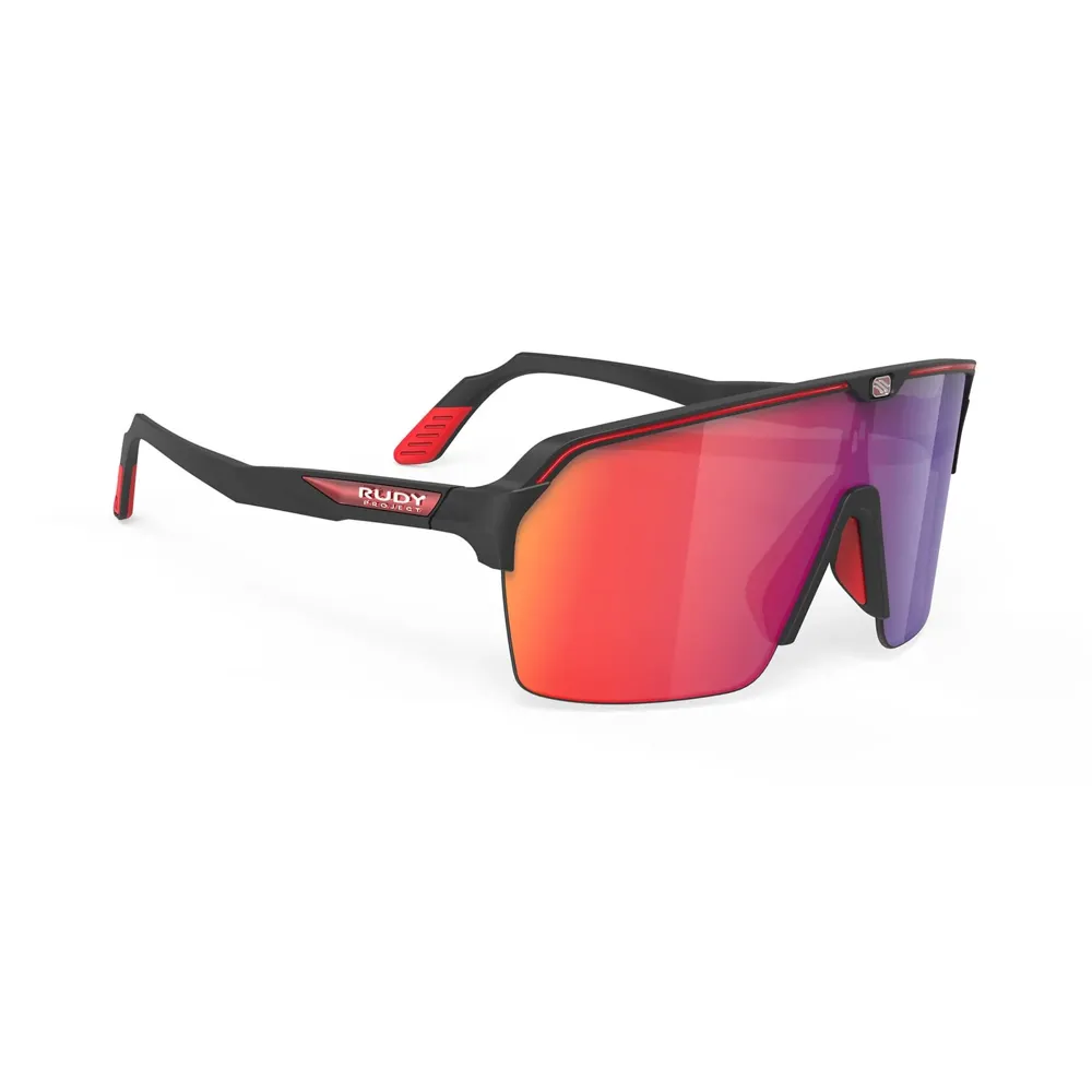 uPRISE Bikes Rudy Project Spinshield Air RP Optics Sunglasses - Black/MultiLaser Red | Price match, 365 day return s, 18-Month Warranty, Finance Available & Free UK Delivery