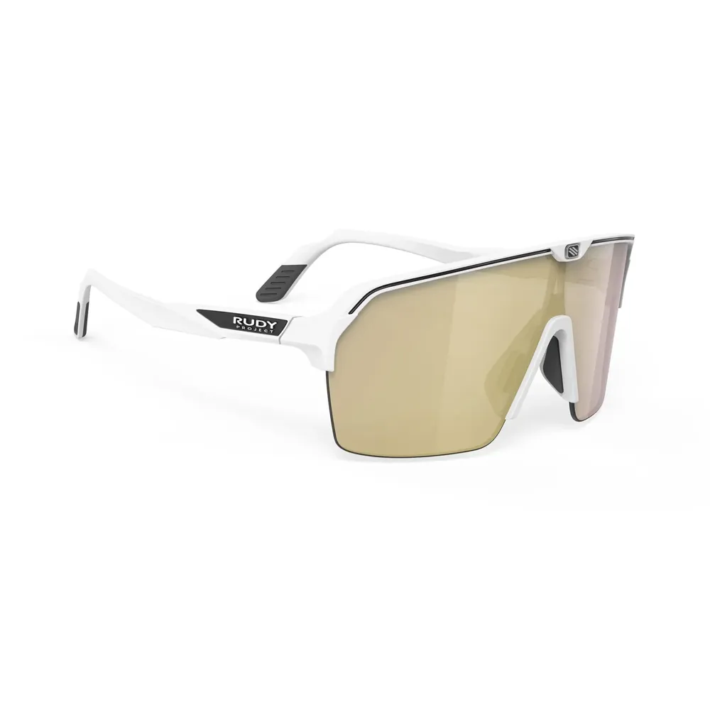 uPRISE Bikes Rudy Project Spinshield Air RP Optics Sunglasses - White/MultiLaser Gold | Price match, 365 day return s, 18-Month Warranty, Finance Available & Free UK Delivery