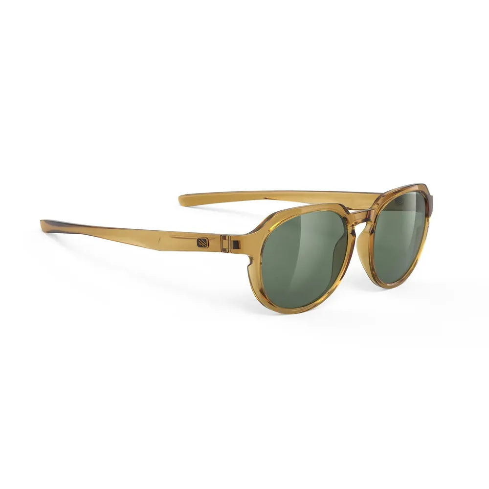 uPRISE Bikes Rudy Project Glamshady RP Optics Sunglasses - Crystal Butterscotch/Green | Price match, 365 day return s, 18-Month Warranty, Finance Available & Free UK Delivery