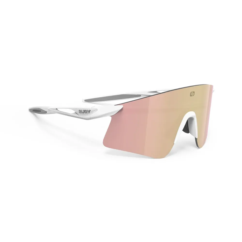 uPRISE Bikes Rudy Project Astral X RP Optics Sunglasses - Matt White/MultiLaser Rose Gold | Price match, 365 day return s, 18-Month Warranty, Finance Available & Free UK Delivery