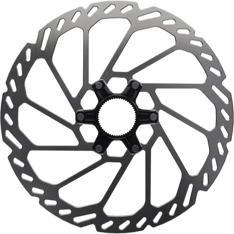 Shimano RT-CL750 Center Lock w/External Lock Ring 6-Bolt 220mm Disc Rotor - Silver/Black