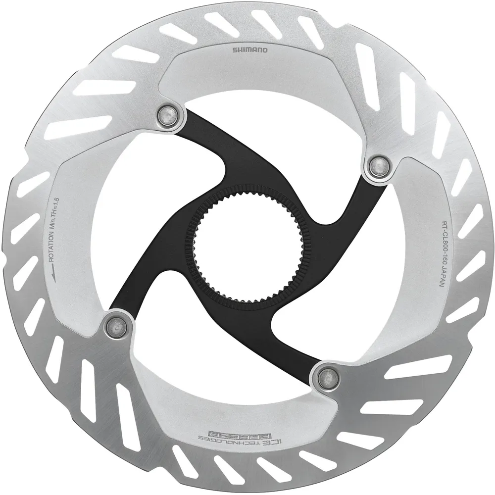 uPRISE Bikes Shimano RT-CL800 Ice Tech FREEZA Disc Brake Rotor - Silver | Price match, 365 day return s, 18-Month Warranty, Finance Available & Free UK Delivery