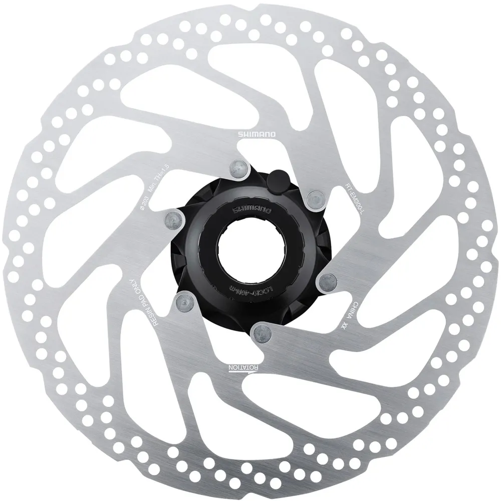 uPRISE Bikes Shimano Steps RT-EM300 Rotor + Internal and External Lockring - 203mm | Price match, 365 day return s, 18-Month Warranty, Finance Available & Free UK Delivery