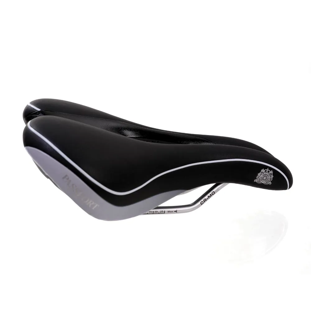 uPRISE Bikes Passport Hostess Saddle - Black - 255x175mm | Price match, 365 day return s, 18-Month Warranty, Finance Available & Free UK Delivery