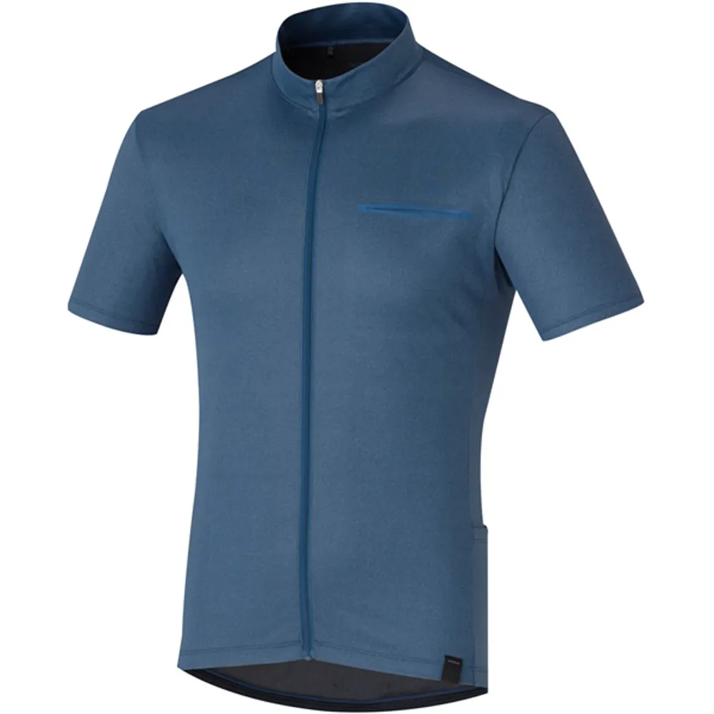 uPRISE Bikes Shimano Transit Pavement Short Sleeve Jersey - Blue | Price match, 365 day return s, 18-Month Warranty, Finance Available & Free UK Delivery