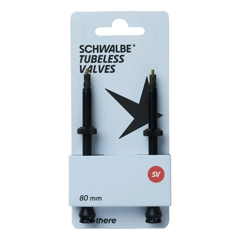 Schwalbe SV Tubeless Valves - 80mm - Black