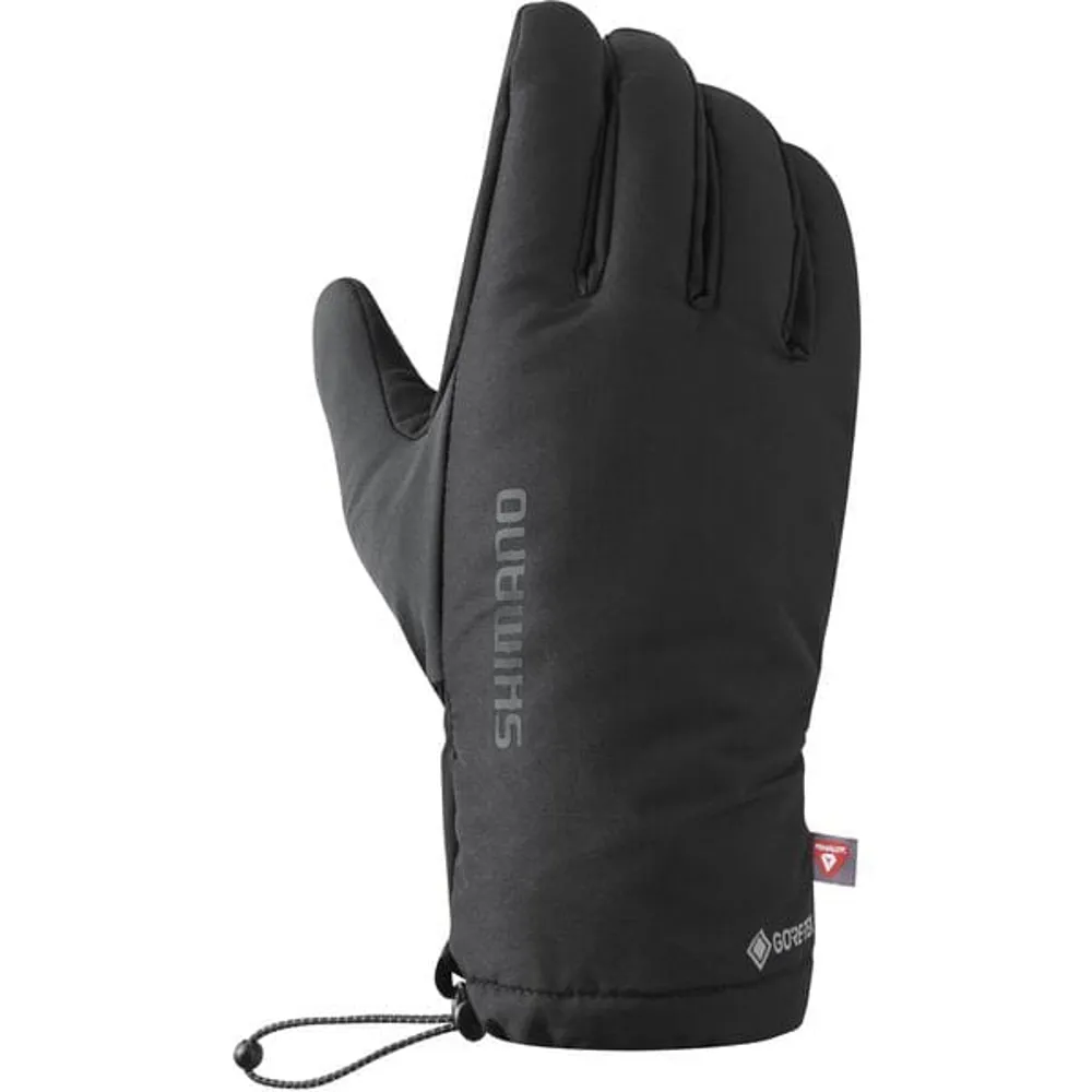 uPRISE Bikes Shimano Gore-Tex Grip Primaloft Long Finger Gloves - Black | Price match, 365 day return s, 18-Month Warranty, Finance Available & Free UK Delivery