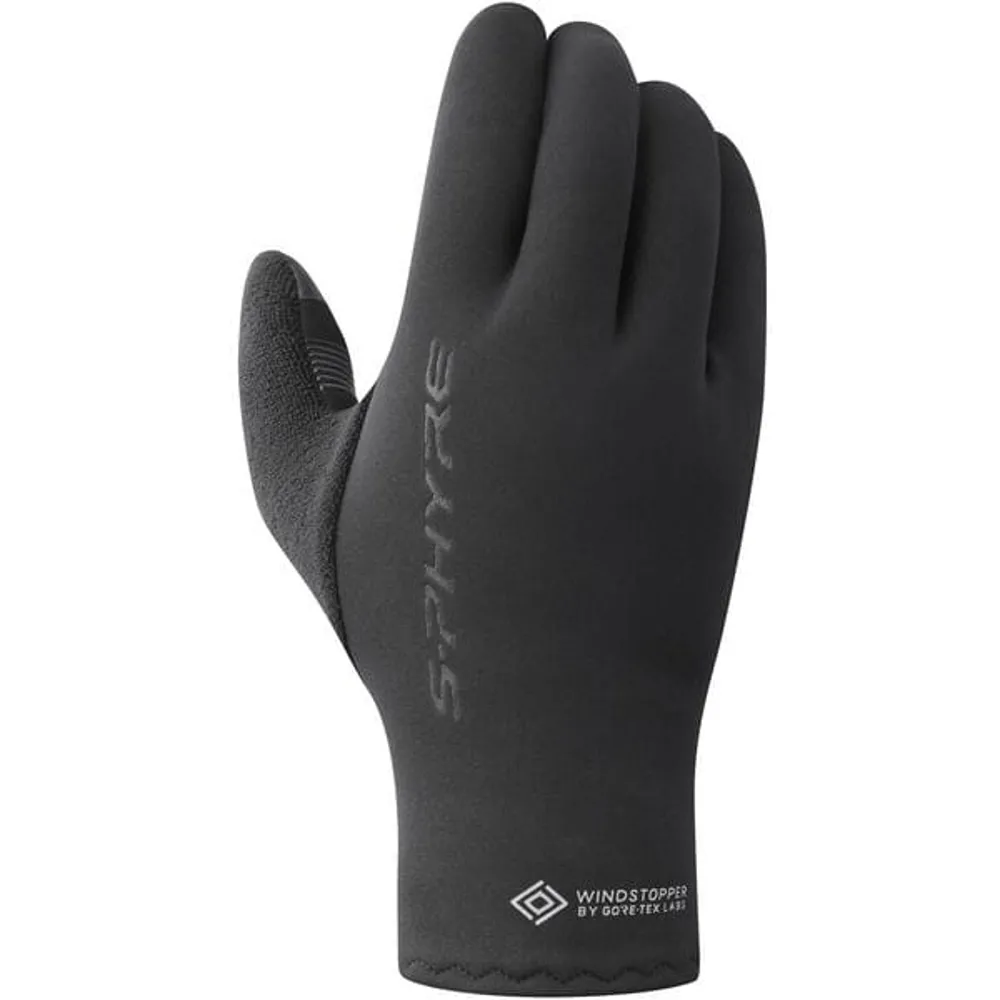 uPRISE Bikes Shimano S-Phyre Thermal Long Finger Gloves - Black | Price match, 365 day return s, 18-Month Warranty, Finance Available & Free UK Delivery
