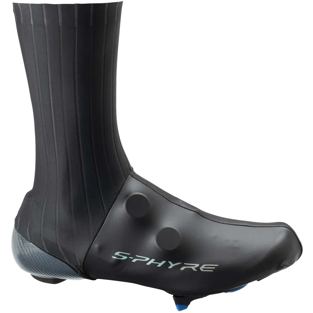 uPRISE Bikes Shimano S-Phyre Flash Shoe Covers - Black | Price match, 365 day return s, 18-Month Warranty, Finance Available & Free UK Delivery