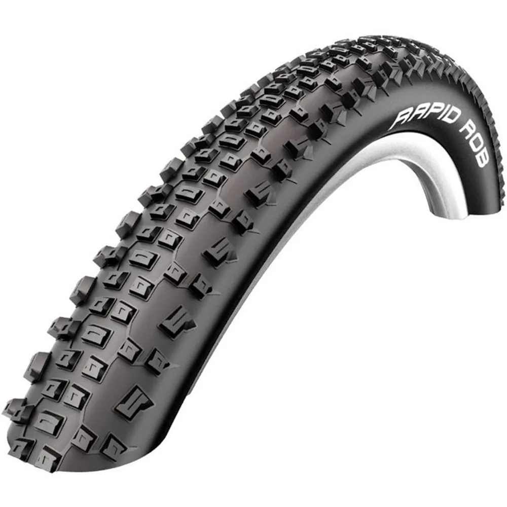 uPRISE Bikes Schwalbe Rapid Rob K-Guard  27.5x2.25 MTB Tyre -Black/White | Price match, 365 day return s, 18-Month Warranty, Finance Available & Free UK Delivery