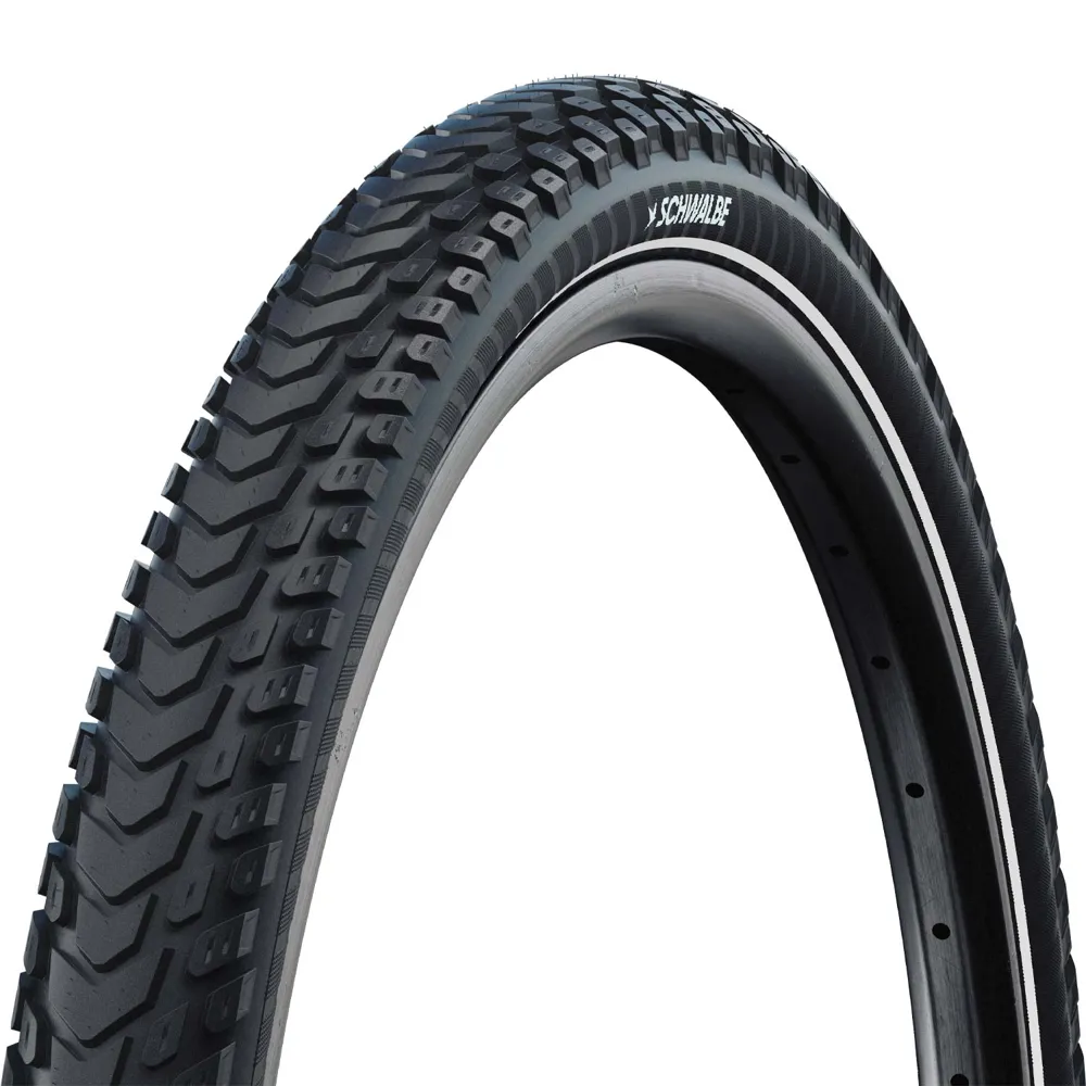uPRISE Bikes Schwalbe Marathon Mondial Raceguard Hybrid Tyre - Black/Reflective | Price match, 365 day returns, 18-Month Warranty, Finance Available & Free UK Delivery