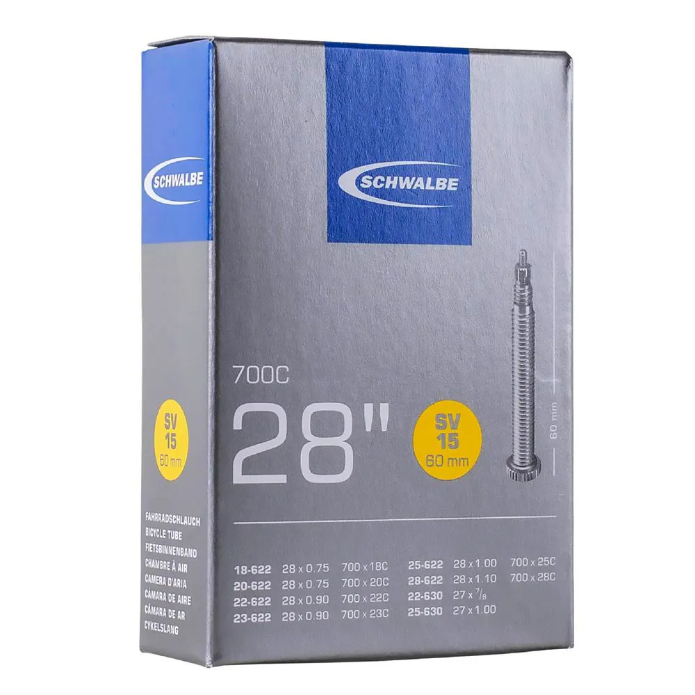 uPRISE Bikes Schwalbe SV15 700 x 18/28c 60mm Inner Tube - Presta | Price match, 365 day return s, 18-Month Warranty, Finance Available & Free UK Delivery