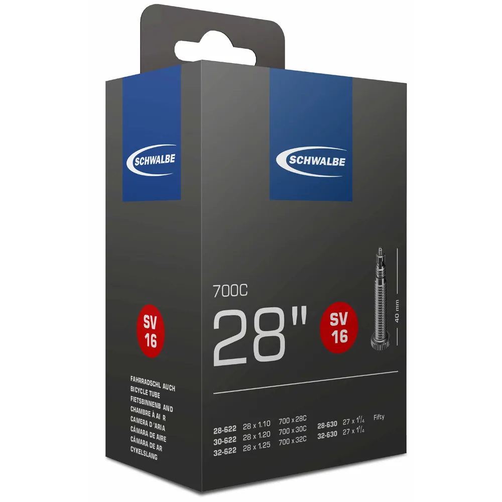 uPRISE Bikes Schwalbe SV16 700 x 28/32c 40mm Inner Tube - Presta | Price match, 365 day return s, 18-Month Warranty, Finance Available & Free UK Delivery