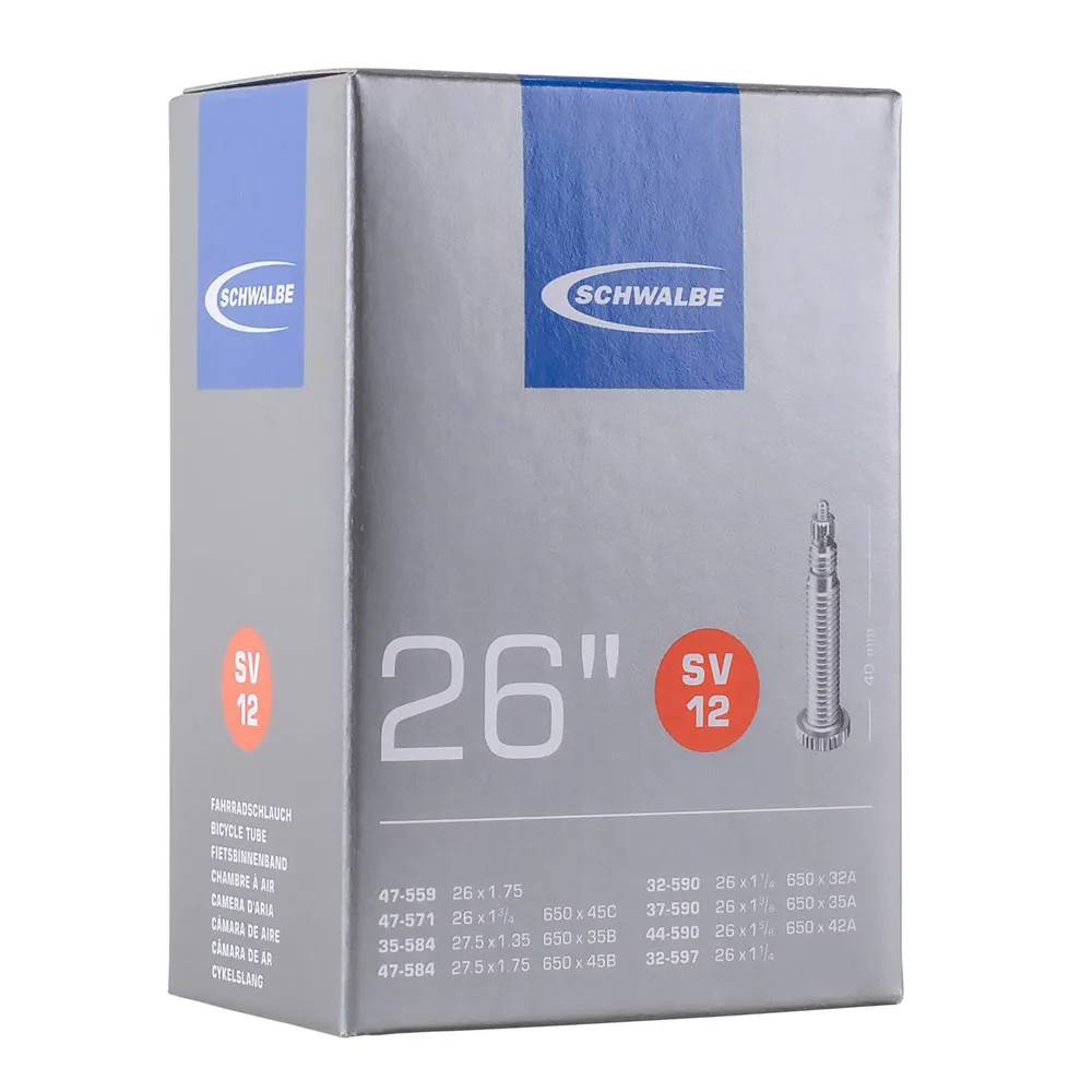 uPRISE Bikes Schwalbe SV12 26 x 1 3/8 40mm Inner Tube - Presta | Price match, 365 day return s, 18-Month Warranty, Finance Available & Free UK Delivery