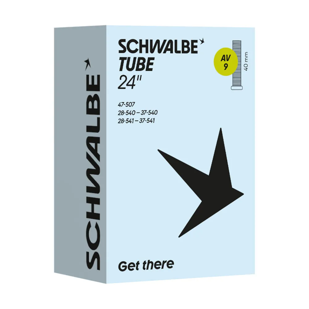 uPRISE Bikes Schwalbe AV9 Inner Tube - 24 x1 3/8 inch -  40mm | Price match, 365 day returns, 18-Month Warranty, Finance Available & Free UK Delivery