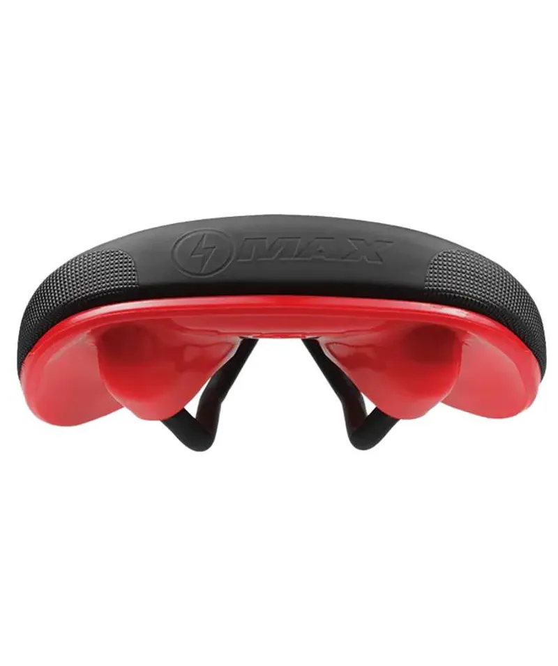 SDG Bel Air V3 Max Lux-Alloy Saddle - Black/Red-2