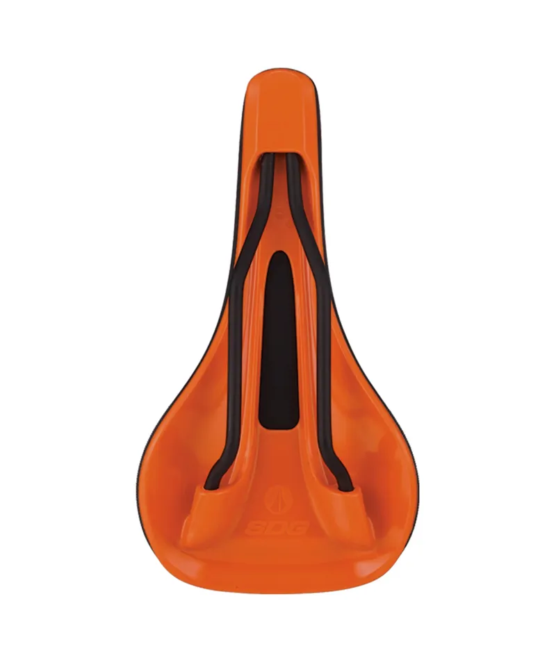 SDG Bel Air V3 Max Lux-Alloy Saddle - Black/Orange-3