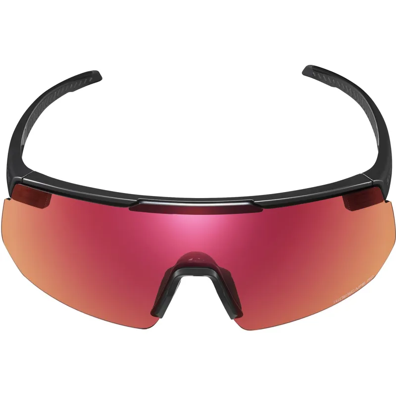 Shimano S-PHYRE Cycling Glasses - Metallic Black/RideScape Road Lens-2