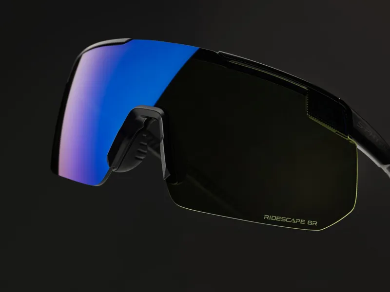 Shimano S-PHYRE Cycling Glasses - Metallic Black/RideScape Road Lens-7