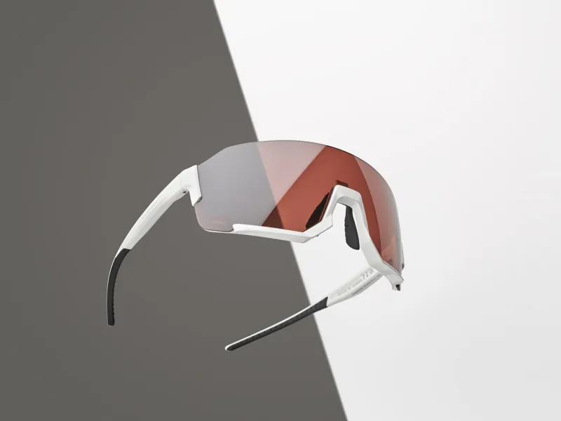 Shimano Aerolite Cycling Glasses - Metallic White/RideScape Road Lens-2