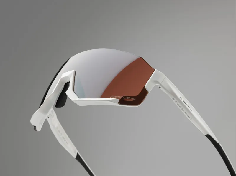 Shimano Aerolite Cycling Glasses - Metallic White/RideScape Road Lens-3