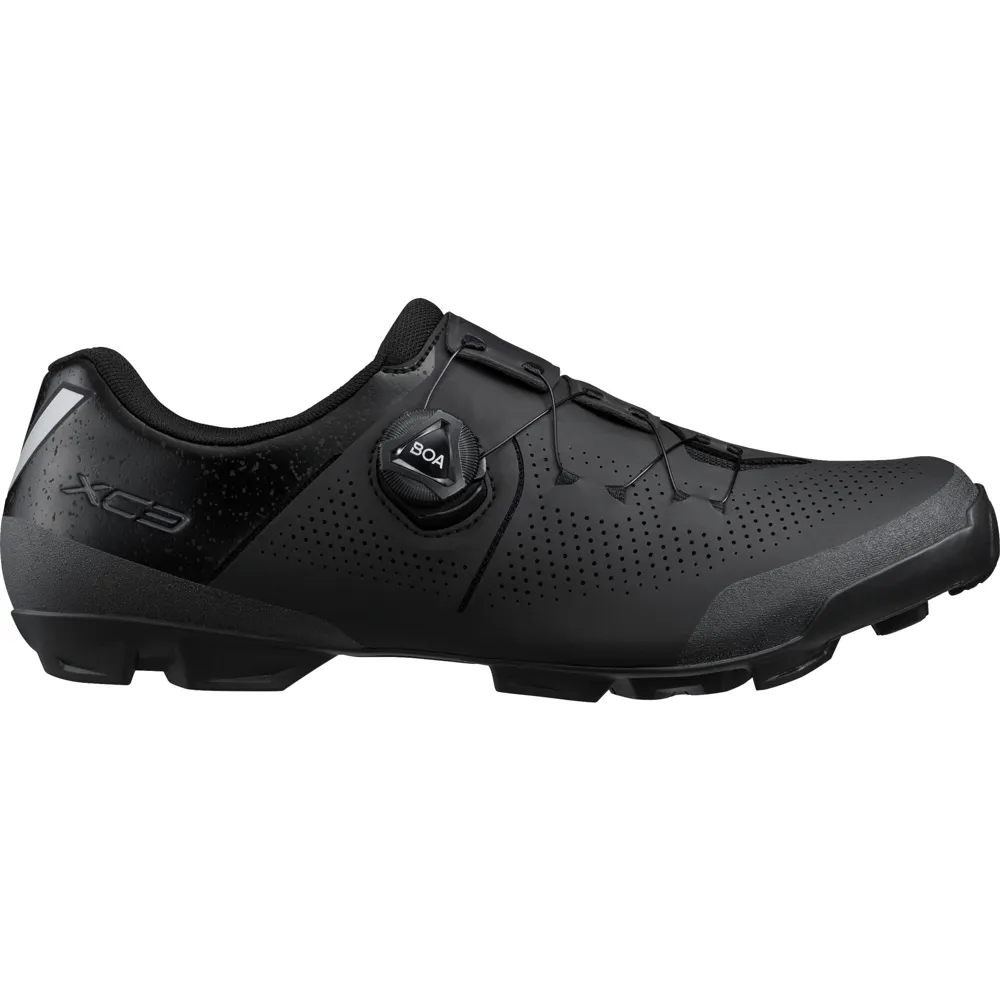 uPRISE Bikes Shimano XC302 MTB Shoes - Black | Price match, 365 day return s, 18-Month Warranty, Finance Available & Free UK Delivery