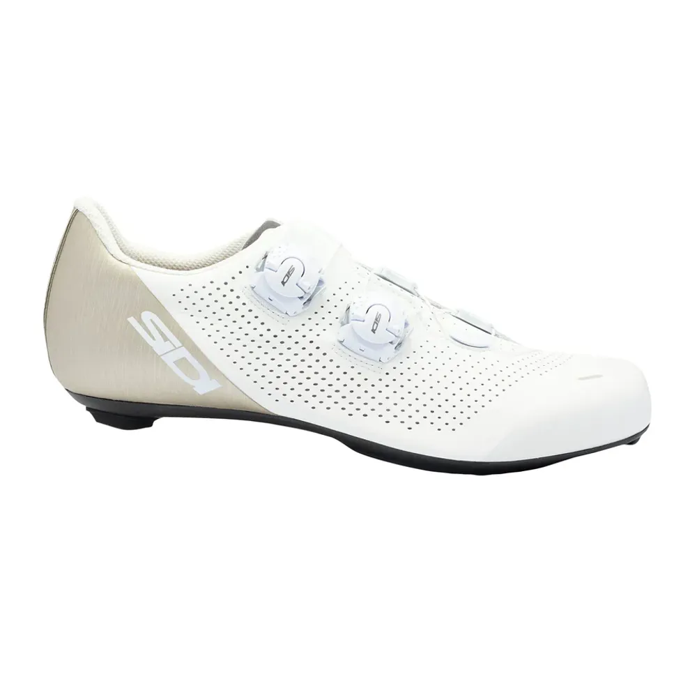 uPRISE Bikes Sidi Ergo 6 Road Shoes - Monochrome White | Price match, 365 day return s, 18-Month Warranty, Finance Available & Free UK Delivery