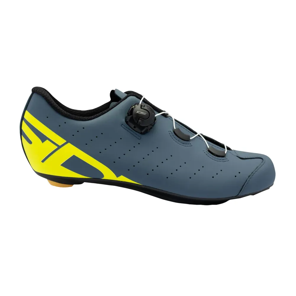 uPRISE Bikes Sidi Fast 2 Two-Toned Road Shoes - Blue/Yellow | Price match, 365 day return s, 18-Month Warranty, Finance Available & Free UK Delivery