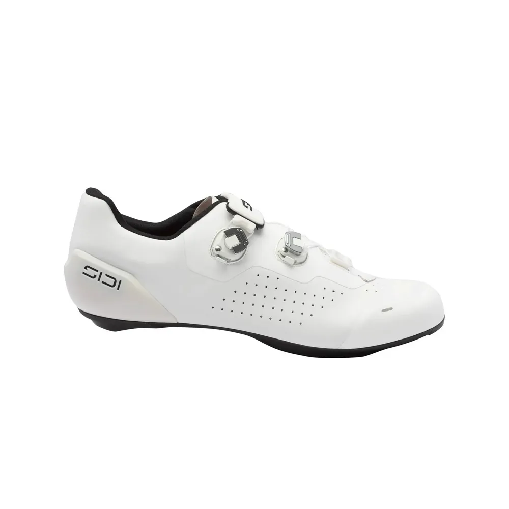 uPRISE Bikes Sidi Genius X Road Shoes - White | Price match, 365 day return s, 18-Month Warranty, Finance Available & Free UK Delivery