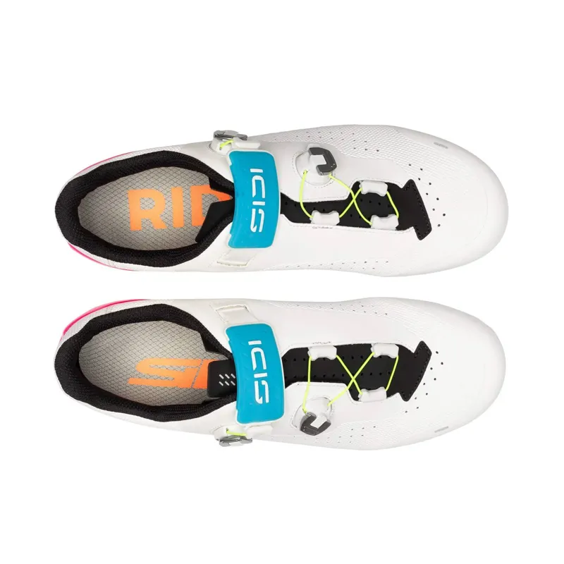 Sidi Genius X Wyve Road Shoes - White Fluo-3