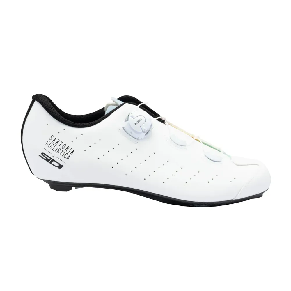 uPRISE Bikes Sidi Laghee Sprinter Road Shoes - Monochrome White | Price match, 365 day return s, 18-Month Warranty, Finance Available & Free UK Delivery