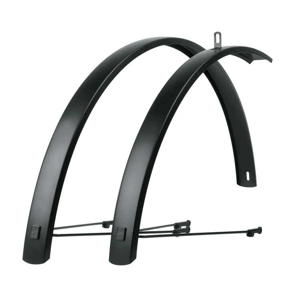 uPRISE Bikes SKS Edge AL 28 inch 46mm Aluminium Mudguard Set - Matt Black | Price match, 365 day return s, 18-Month Warranty, Finance Available & Free UK Delivery