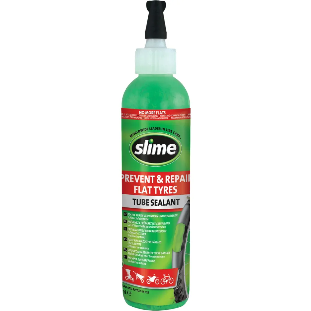 uPRISE Bikes Slime Bottle with Hose Tube Sealant - 8oz | Price match, 365 day return s, 18-Month Warranty, Finance Available & Free UK Delivery
