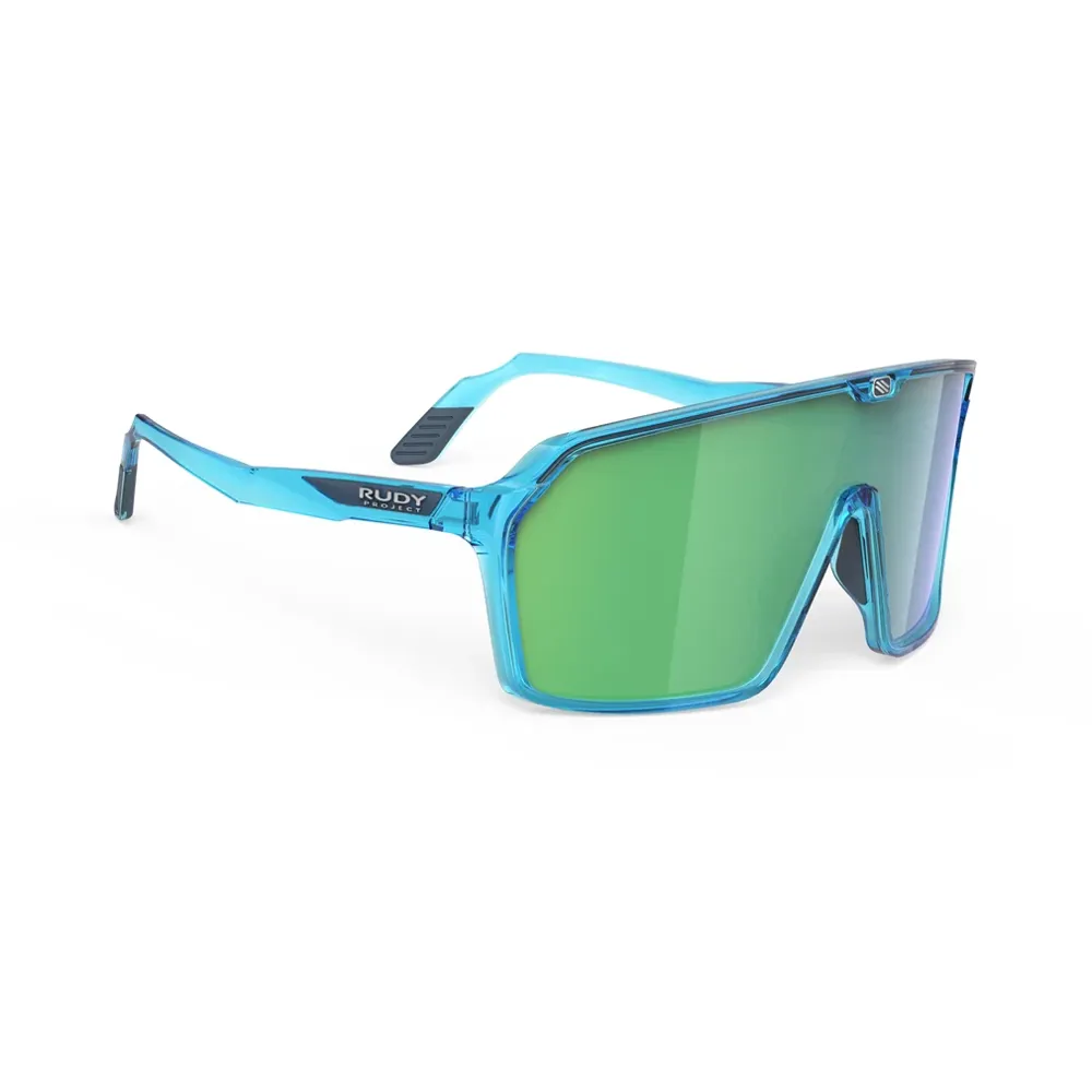 uPRISE Bikes Rudy Project Spinshield RP Optics Sunglasses - Crystal Azur/MultiLaser Green | Price match, 365 day return s, 18-Month Warranty, Finance Available & Free UK Delivery