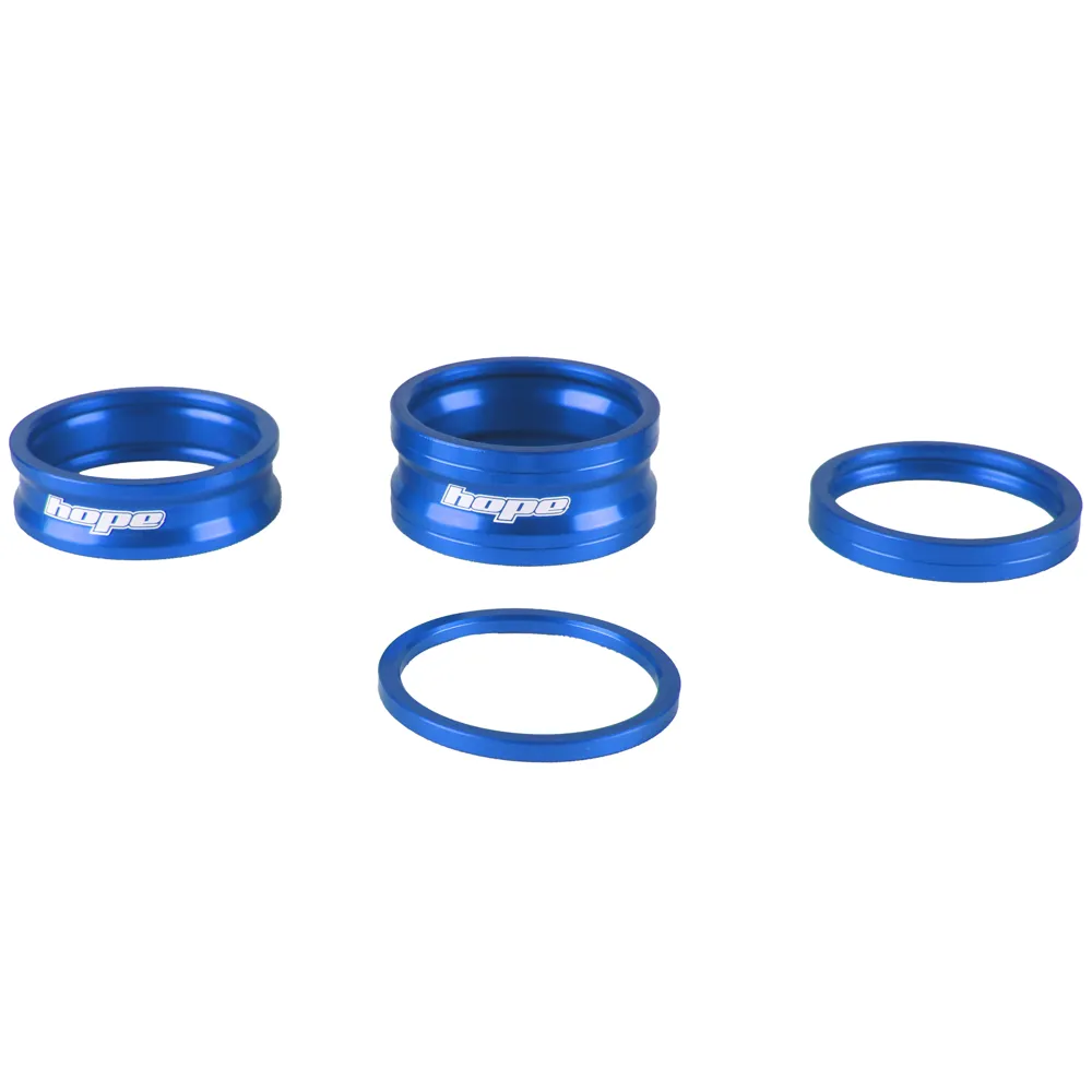 uPRISE Bikes Hope Space Doctor Headset Spacers Set - Blue | Price match, 365 day return s, 18-Month Warranty, Finance Available & Free UK Delivery