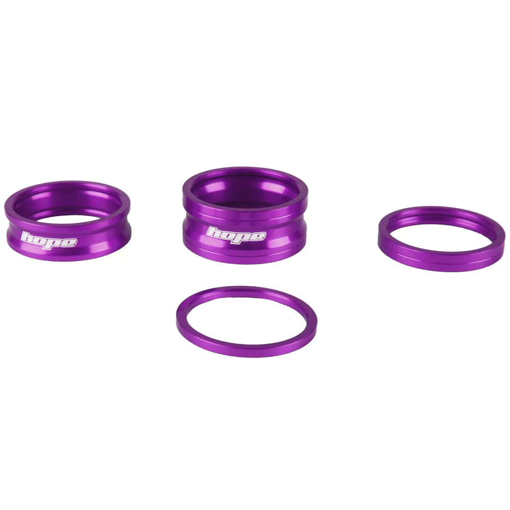 uPRISE Bikes Hope Space Doctor Headset Spacers Set - Purple | Price match, 365 day return s, 18-Month Warranty, Finance Available & Free UK Delivery