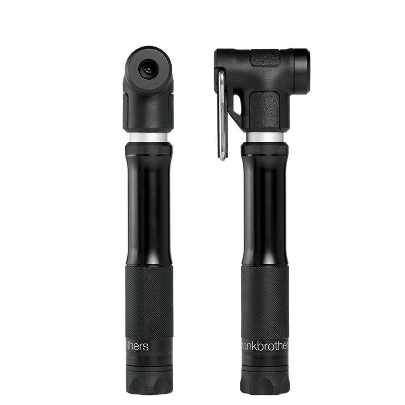 Crank Brothers Sterling Short Hand Pump With Gauge - Black-1