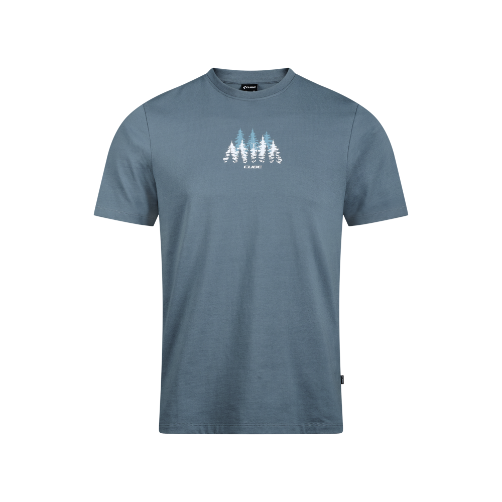 uPRISE Bikes Cube Organic Men's T-Shirt - Forest Blue | Price match, 365 day return s, 18-Month Warranty, Finance Available & Free UK Delivery