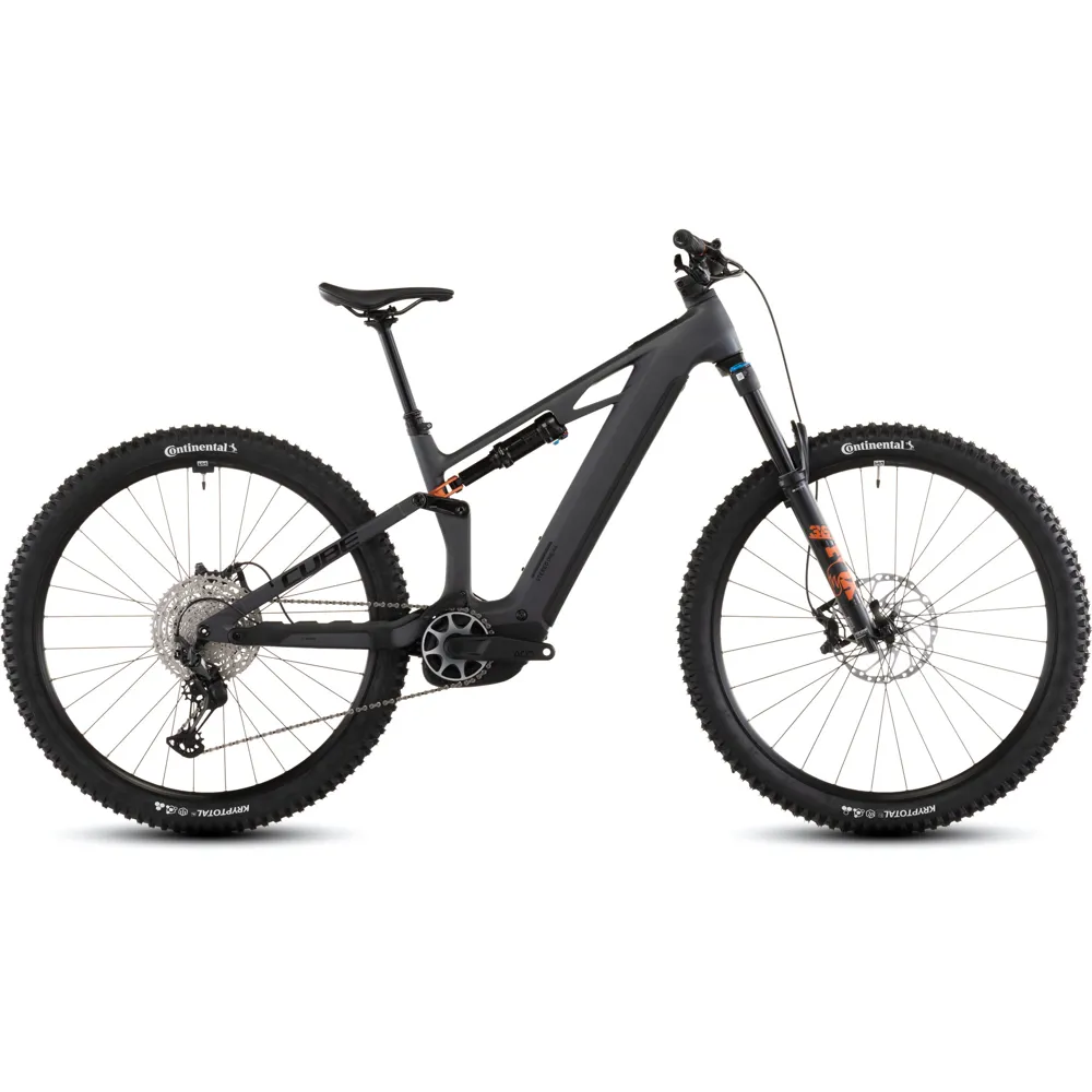uPRISE Bikes Cube Stereo Hybrid ONE44 HPC SLX 800wh 2026 Electric MTB - Slabgrey/Orange | Price match, 365 day returns, 18-Month Warranty, Finance Available & Free UK Delivery